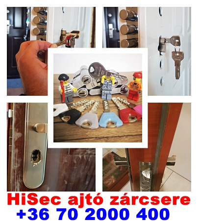 HiSec ajtó zárcsere